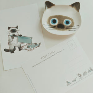Kittea x Kino the Kitchen Cat: Postcard Series