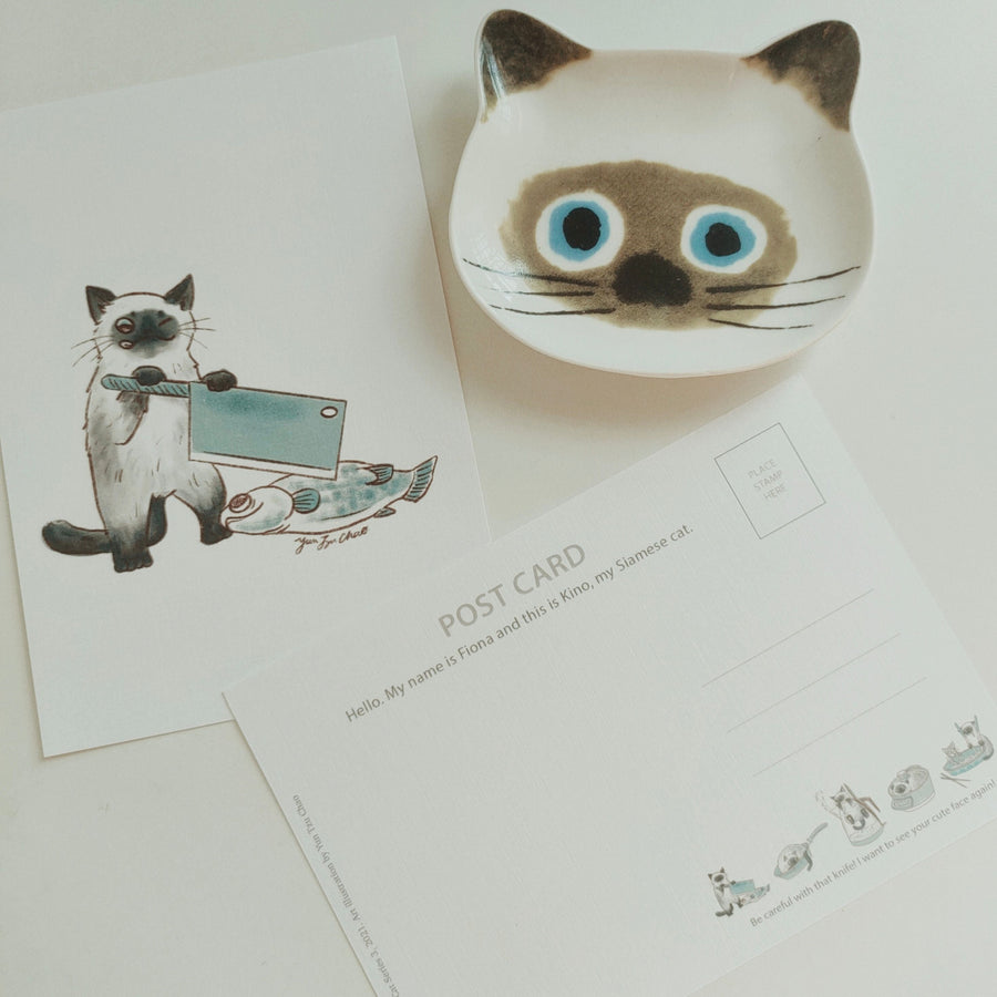 Kittea x Kino the Kitchen Cat: Postcard Series