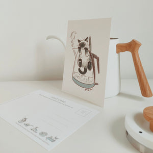 Kittea x Kino the Kitchen Cat: Postcard Series