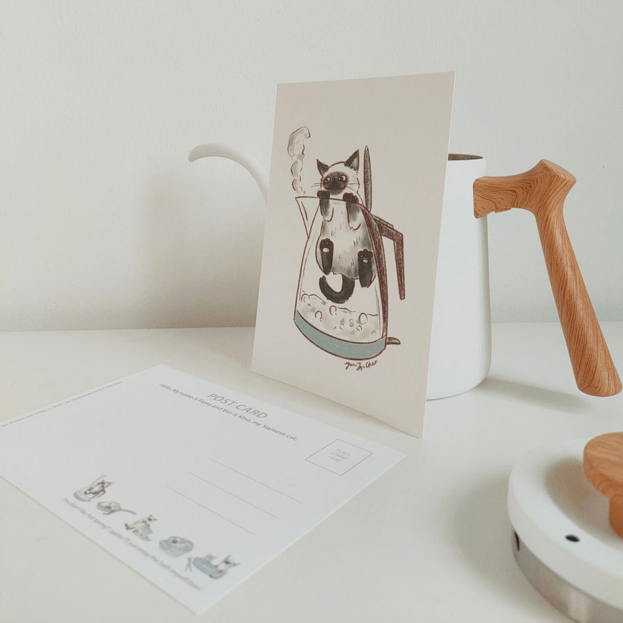 Kittea x Kino the Kitchen Cat: Postcard Series