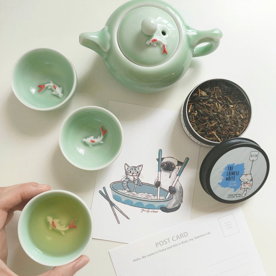 Kittea x Kino the Kitchen Cat: Postcard Series