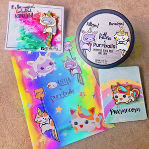 Kittea x Purrballs: Purrnicorn Meets Kitticorn Gift Set